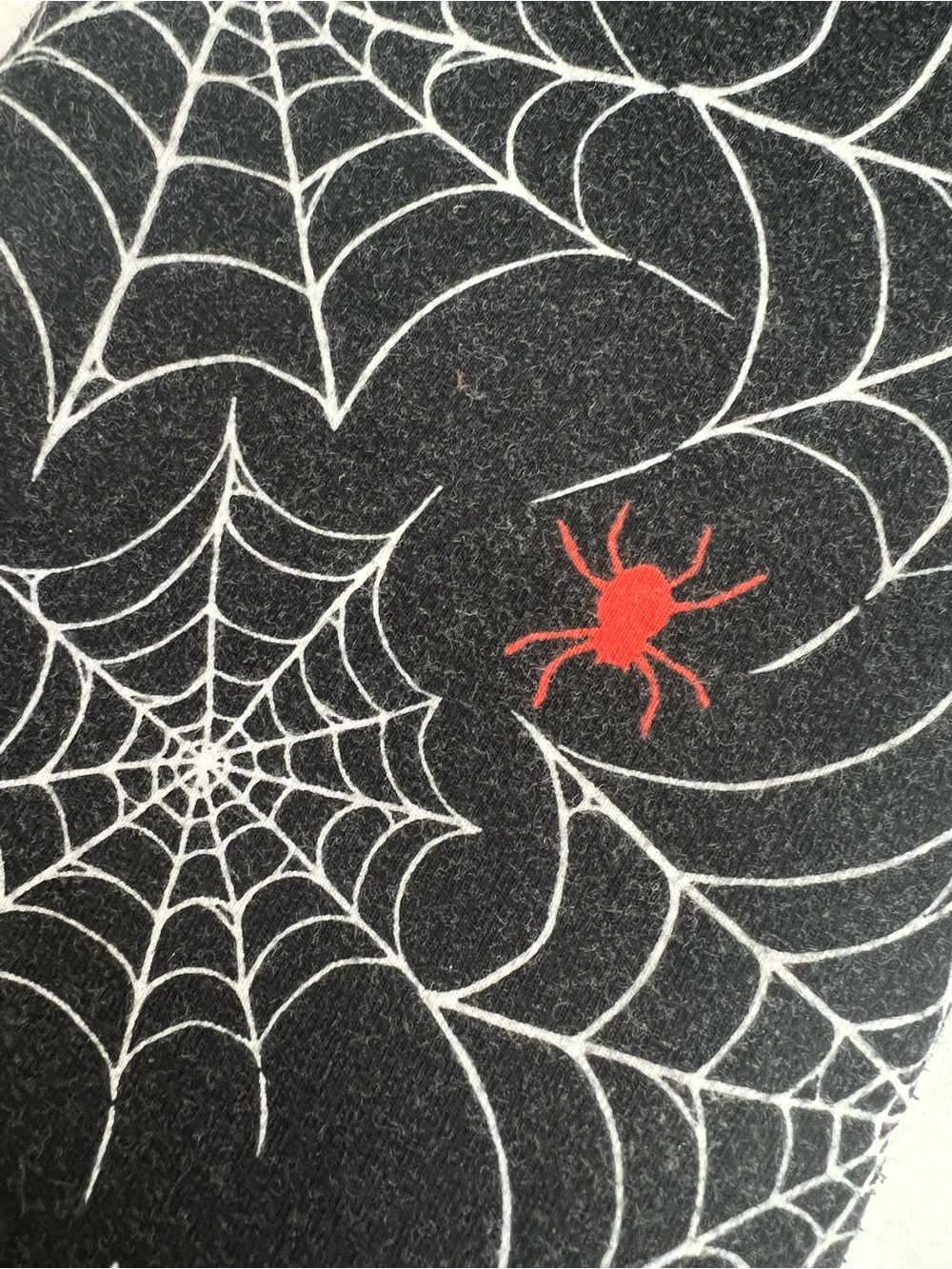 Halloween Spider Web Pants City Streets L ARGE Leggings Black White Orange